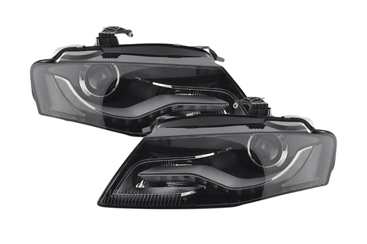 Audi A4 (B8/8K) OE+ Black Headlights - (2008-2011)