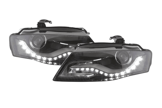 Audi A4 (B8/8K) OE+ Black Headlights - (2008-2011)