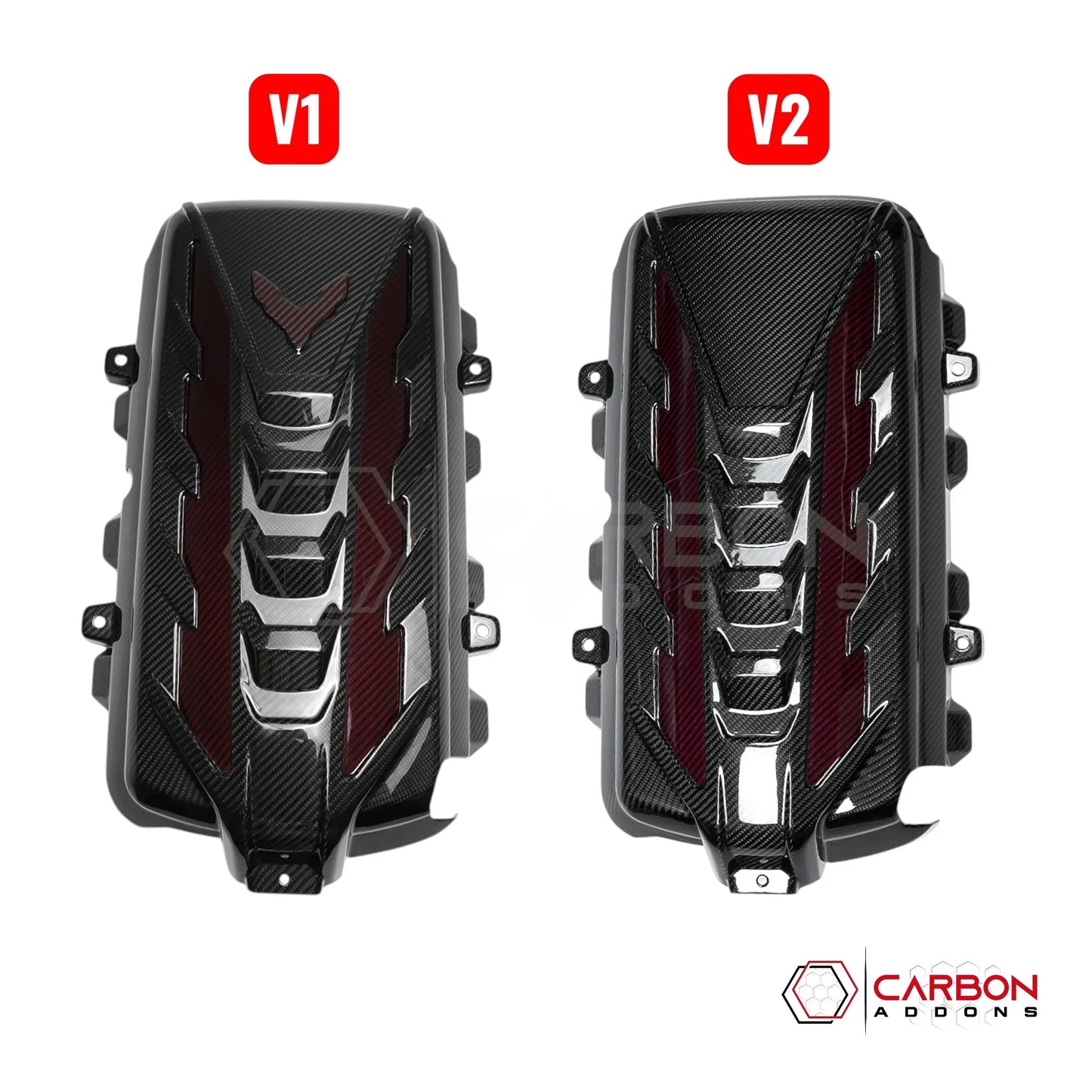 C8 Corvette Stingray Carbon Fiber Engine Cover | Direct OEM Replacement (2020–2026)
