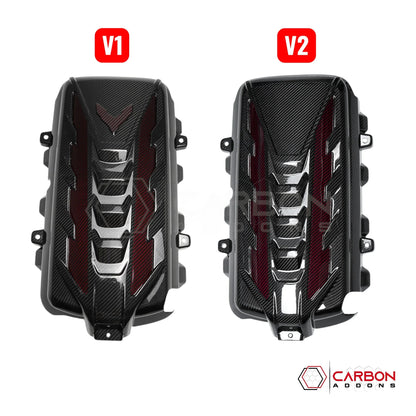 C8 Corvette Stingray Carbon Fiber Engine Cover | Direct OEM Replacement (2020–2026)