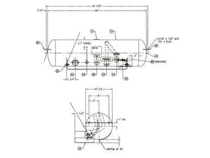 Larger Capacity LP Tank w/Level Indicator