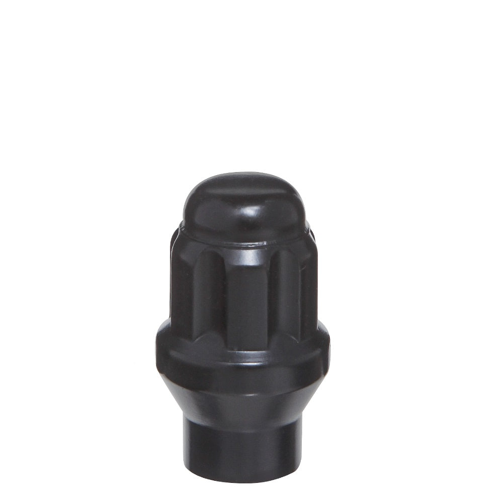 14x1.5 Bulge Acorn Car Spline ET Lug Nut 1.55" 0.25" Shank Black - West Coast Wheel Accessories W1014SEB