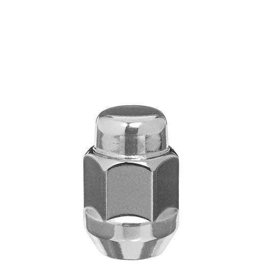 1/2" Bulge Acorn Lug Nuts 13/16" Hex 1.38" 2 PCS LH Chrome - West Coast Wheel Accessories W1313H-2