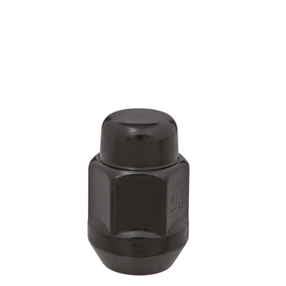 12x1.25 Bulge Acorn Lug Nuts 13/16" Hex 1.38" 2 PCS Black - West Coast Wheel Accessories W1325HB-2