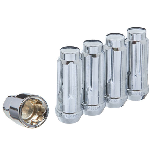 9/16" Bulge Acorn 2.35" Lock Set Chrome - West Coast Wheel Accessories W2096XL