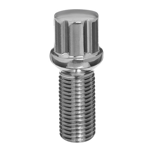 14x1.5 Ball Spline Lug Bolt 33mm Chrome - West Coast Wheel Accessories W3314BB
