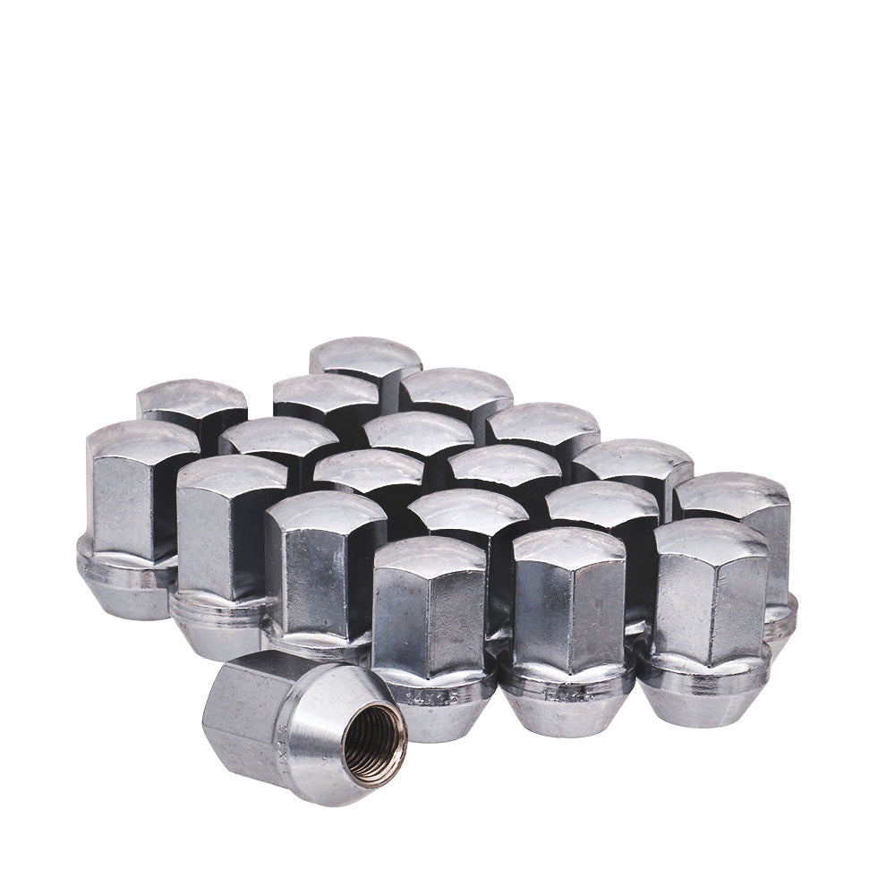 9/16" OE Style Lug Nut 7/8" Hex 1.53" 5 Lug Install Kit Zinc Fits Chevy GM - 80795 - West Coast Wheel Accessories W5596LS