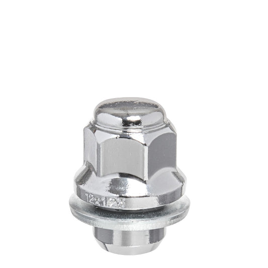 12x1.5 OE Style Mag Lug Nut 13/16" Hex 1.5" 0.55" Shank Chrome Fits Toyota - 87350 - West Coast Wheel Accessories W6015