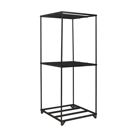 24 2 Tier Black Rack 76x76x17.5 cm - West Coast Wheel Accessories W999812