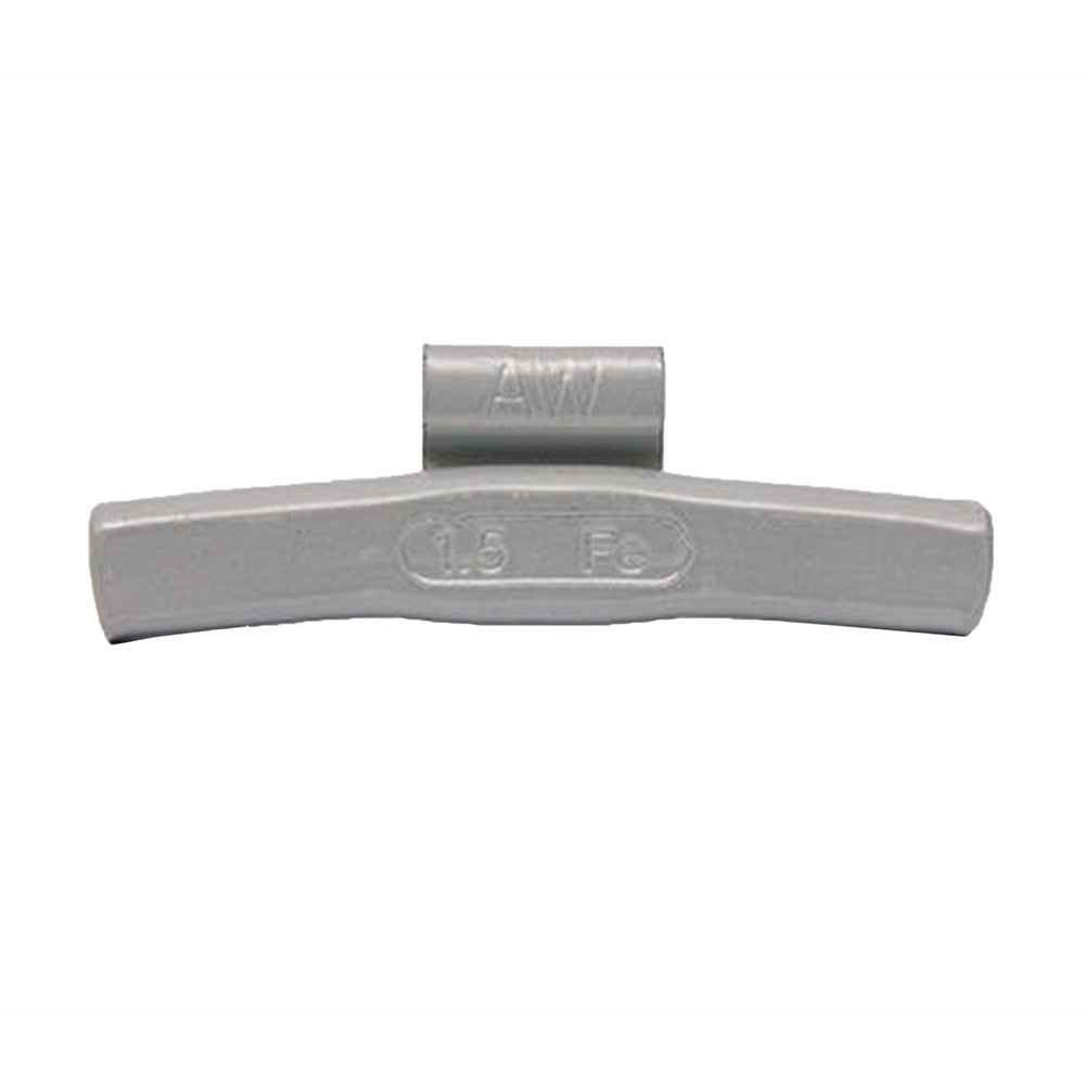 1.25 oz Steel Clip-on Weights Uncoated 25/box 500/case - AW Clip - West Coast Wheel Accessories WCFEAW-125