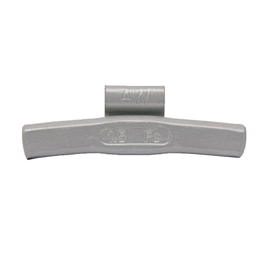 2.25 oz Steel Clip-on Weights Uncoated 25/box 250/case - AW Clip - West Coast Wheel Accessories WCFEAW-225