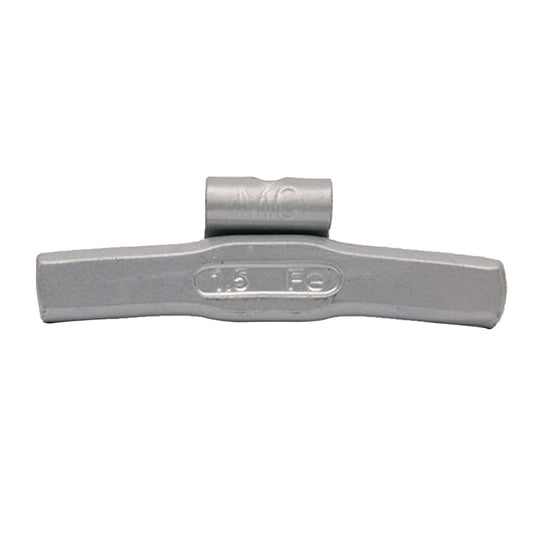 1.25 oz Steel Clip-on Weights Uncoated 25/box 500/case - MC Clip - West Coast Wheel Accessories WCFEMC-125