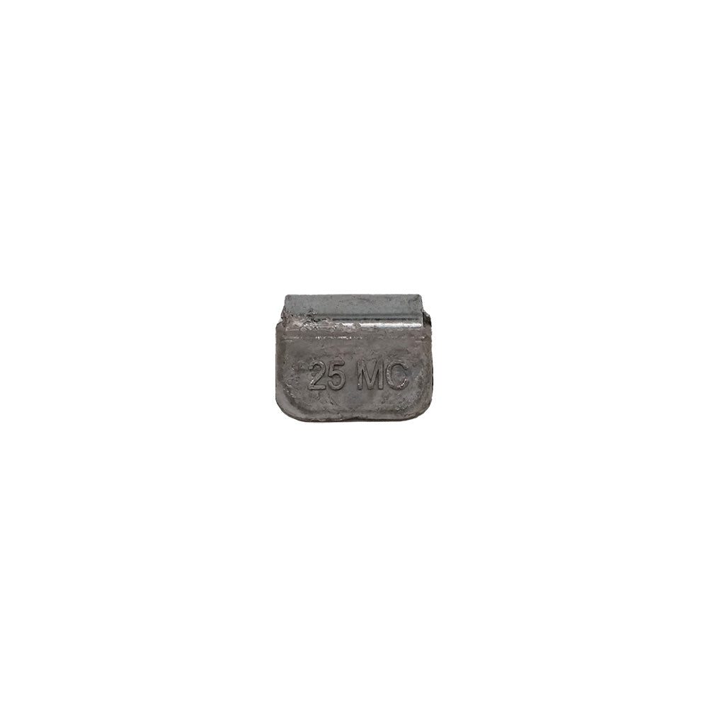 0.25 oz Lead Clip-on Weights Uncoated 25/box 500/case - MC Clip - West Coast Wheel Accessories WCPBMC-025
