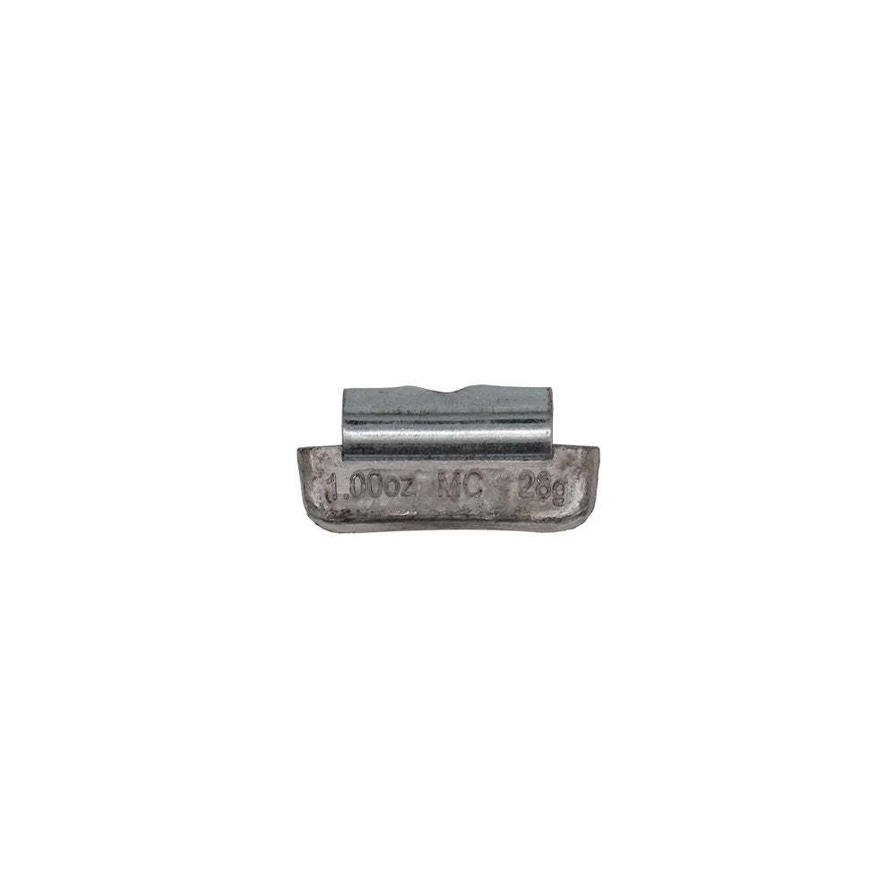 1.00 oz Lead Clip-on Weights Uncoated 25/box 500/case - MC Clip - West Coast Wheel Accessories WCPBMC-100