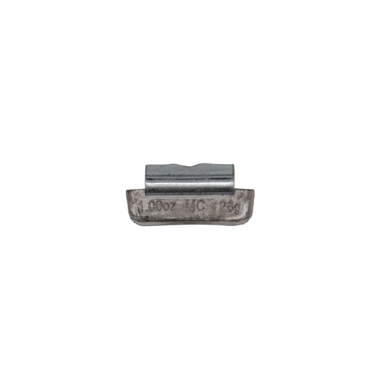 1.00 oz Lead Clip-on Weights Uncoated 25/box 500/case - MC Clip - West Coast Wheel Accessories WCPBMC-100