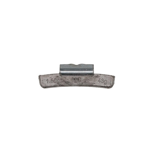 1.50 oz Lead Clip-on Weights Uncoated 25/box 250/case - MC Clip - West Coast Wheel Accessories WCPBMC-150
