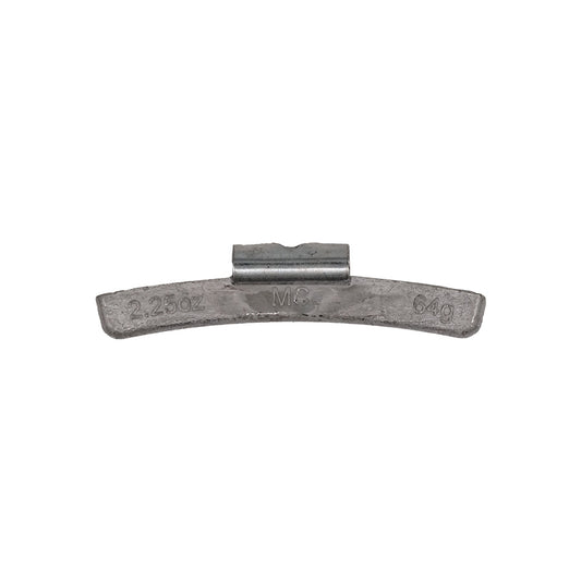 2.25 oz Lead Clip-on Weights Uncoated 25/box 250/case - MC Clip - West Coast Wheel Accessories WCPBMC-225