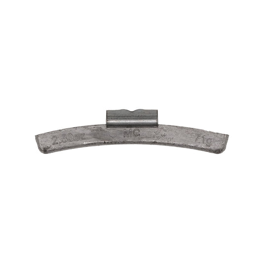 2.50 oz Lead Clip-on Weights Uncoated 25/box 250/case - MC Clip - West Coast Wheel Accessories WCPBMC-250