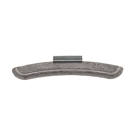 2.50 oz Lead Clip-on Weights Uncoated 25/box 250/case - P Clip - West Coast Wheel Accessories WCPBP-250