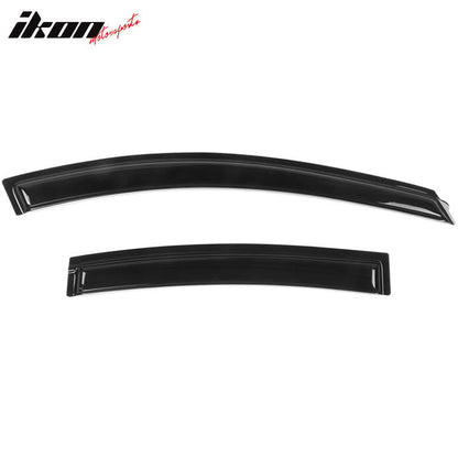 2010-2016 Chevy Cruze Tape On Smoke Tinted Window Visors Acrylic