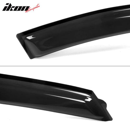 2010-2016 Chevy Cruze Tape On Smoke Tinted Window Visors Acrylic