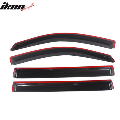 2015-2020 Chevy Suburban Slim Style Smoke Tinted Window Visors Acrylic