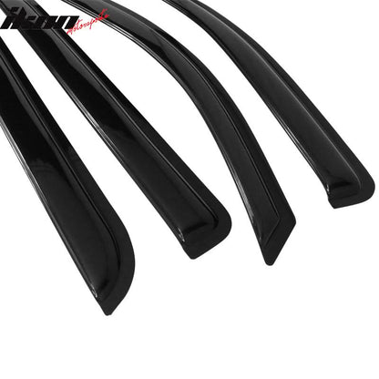 2014-2019 Chevrolet Silverado GMC Sierra  Crew Cab Slim Window Visor