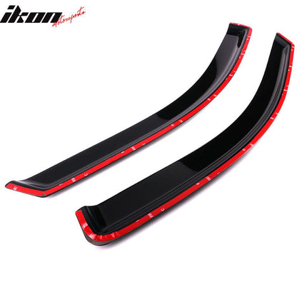 2004-2008 Ford F150 Standard Cab Tape On Acrylic Visor Windows 2Pc Set