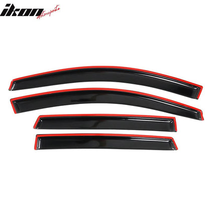 2007-2011 Honda CRV Acrylic 4PC Window Visors Tape On Rain Guard