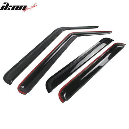 2006-2010 Jeep Commander Slim Style Smoke Visor Windows Guard Acrylic