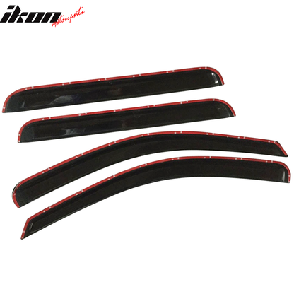 2005-2010 Jeep Grand Cherokee Slim Smoke Tinted Visor Windows Acrylic