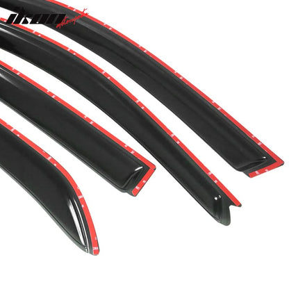 2002-2007 Mitsubishi Lancer EVO Sedan Acrylic 4PC Window Visors Guard