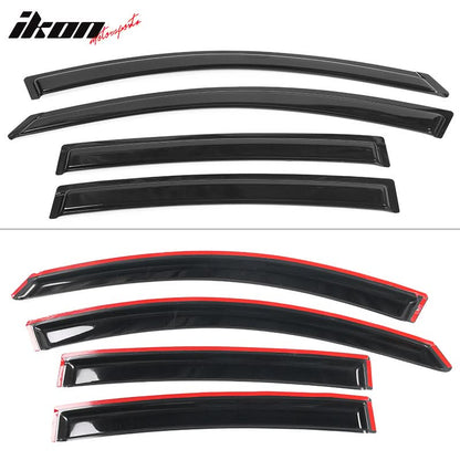 2007-2012 Nissan Altima Sedan Slim Style Visor Window Acrylic