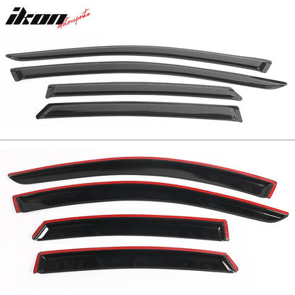 2013-2018 Nissan Altma Sedan Tape on Window Visor Rain Guard Acrylic