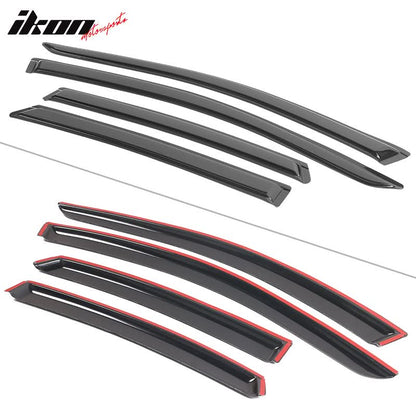 2013-2018 Nissan Altma Sedan Tape on Window Visor Rain Guard Acrylic