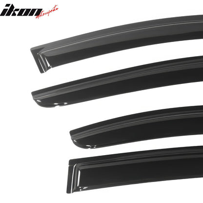 2009-2015 Nissan Maxima Tape On Window Visors Smoke Tinted Acrylic