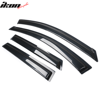 2009-2013 Nissan Rogue Slim Style Smoke Tinted Window Visor Acrylic