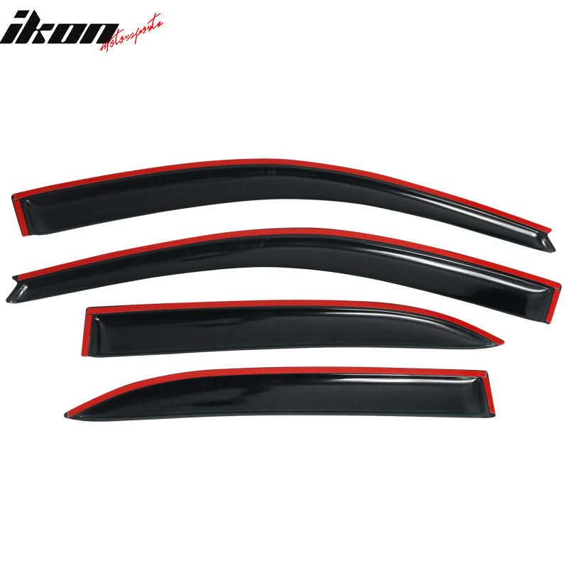 2003-2008 Toyota Corolla Sedan 4-Door Window Visor Guard Acrylic 4PC