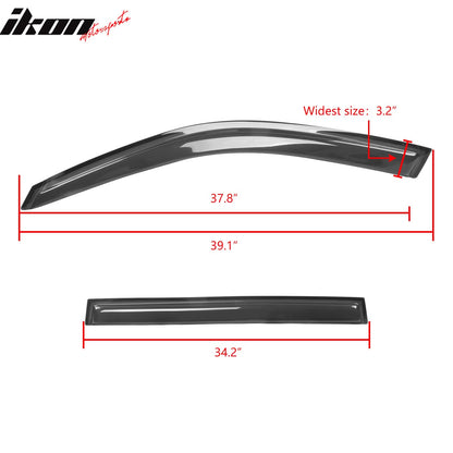 2001-2007 Toyota Highlander Slim Style Smoke Visor Window Vent Acrylic