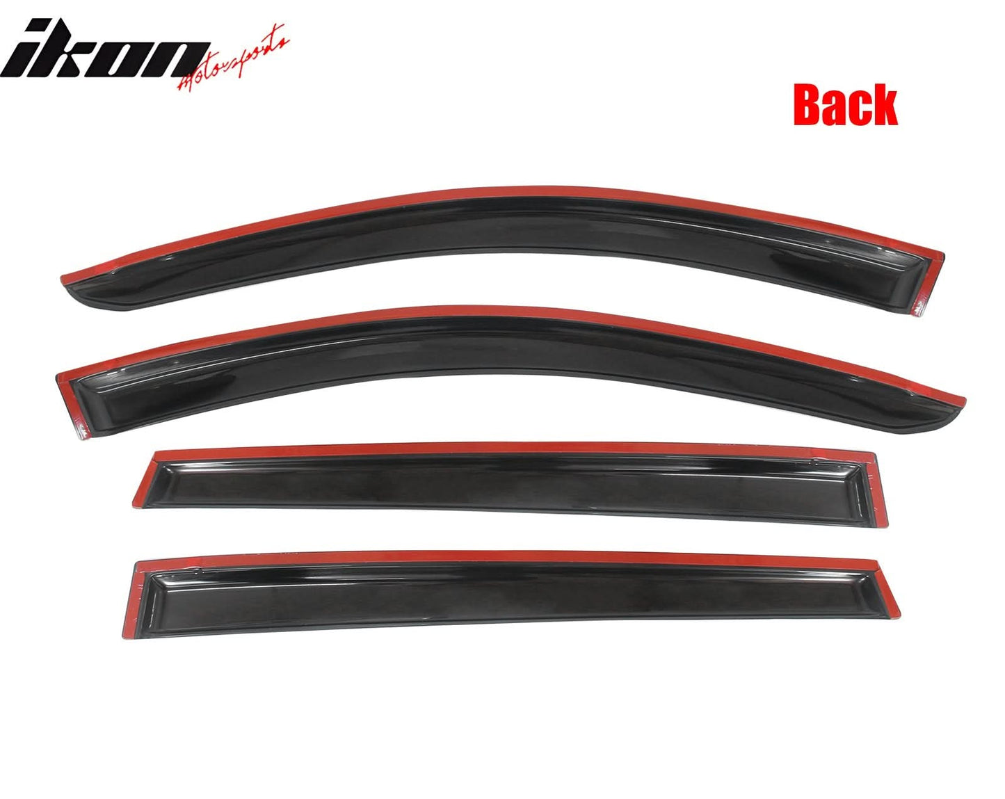 2013-2018 Toyota RAV4 Acrylic 4PC Window Visors Tape On Rain Guard