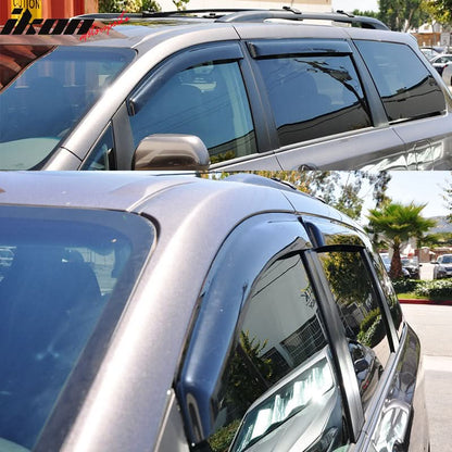 2011-2020 Toyota Sienna Acrylic 4PC Window Visors Tape On Rain Guard