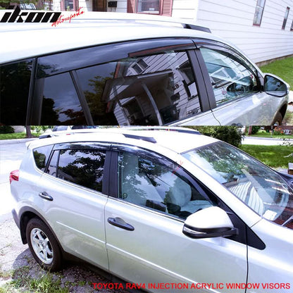 Fits 13-18 Toyota RAV4 Acrylic Window Visors
