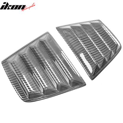 2011-2023 Dodge Charger V2 Side & Rear Window Louver Cover CF Print