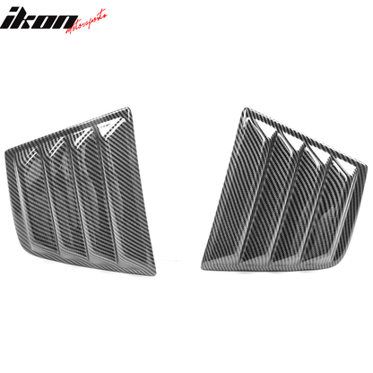 2011-2023 Dodge Charger V2 Side & Rear Window Louver Cover CF Print