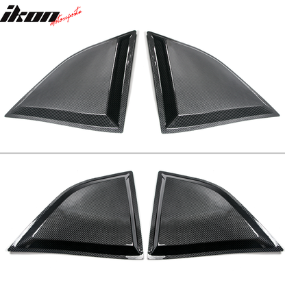 2008-2023 Dodge Challenger XE Style CFL Rear Side Window Louver Scoops