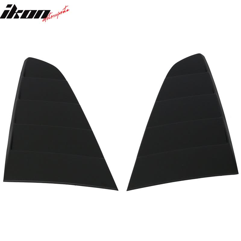 2015-2023 Ford Mustang Coupe V Style Rear Window Louver Side Vent ABS