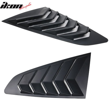 2015-2023 Ford Mustang Coupe Unpainted Rear Side Window Louver ABS