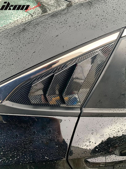 2016-2021 Honda Civic Sedan Carbon Fiber Print Side Window Louver
