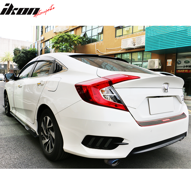 2016-2021 Honda Civic Sedan Rear Window Louver Side Quarter Scoop ABS