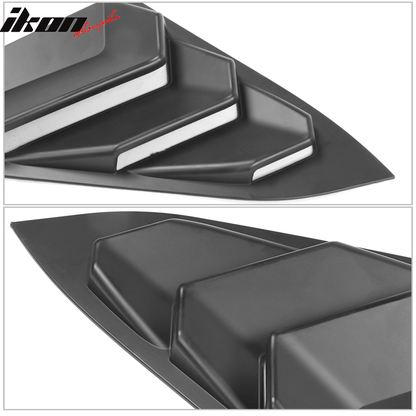 2016-2021 Honda Civic Sedan Unpainted Side Quarter Window Louvers ABS